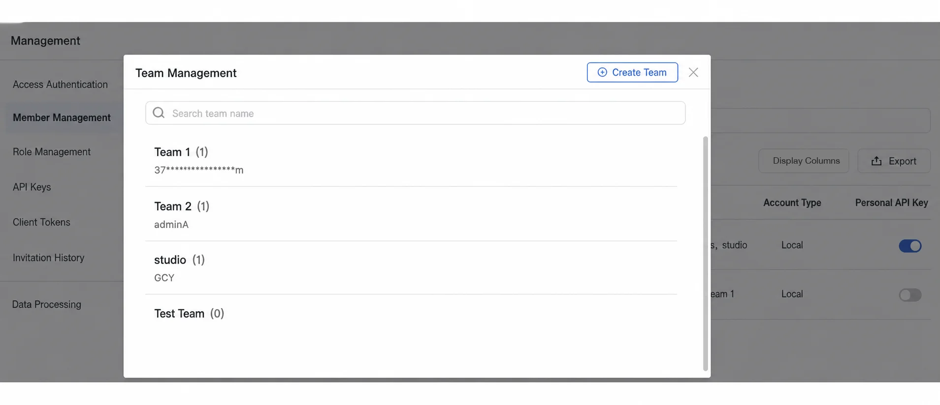 Team assignment view for TrueWatch Error Center tickets