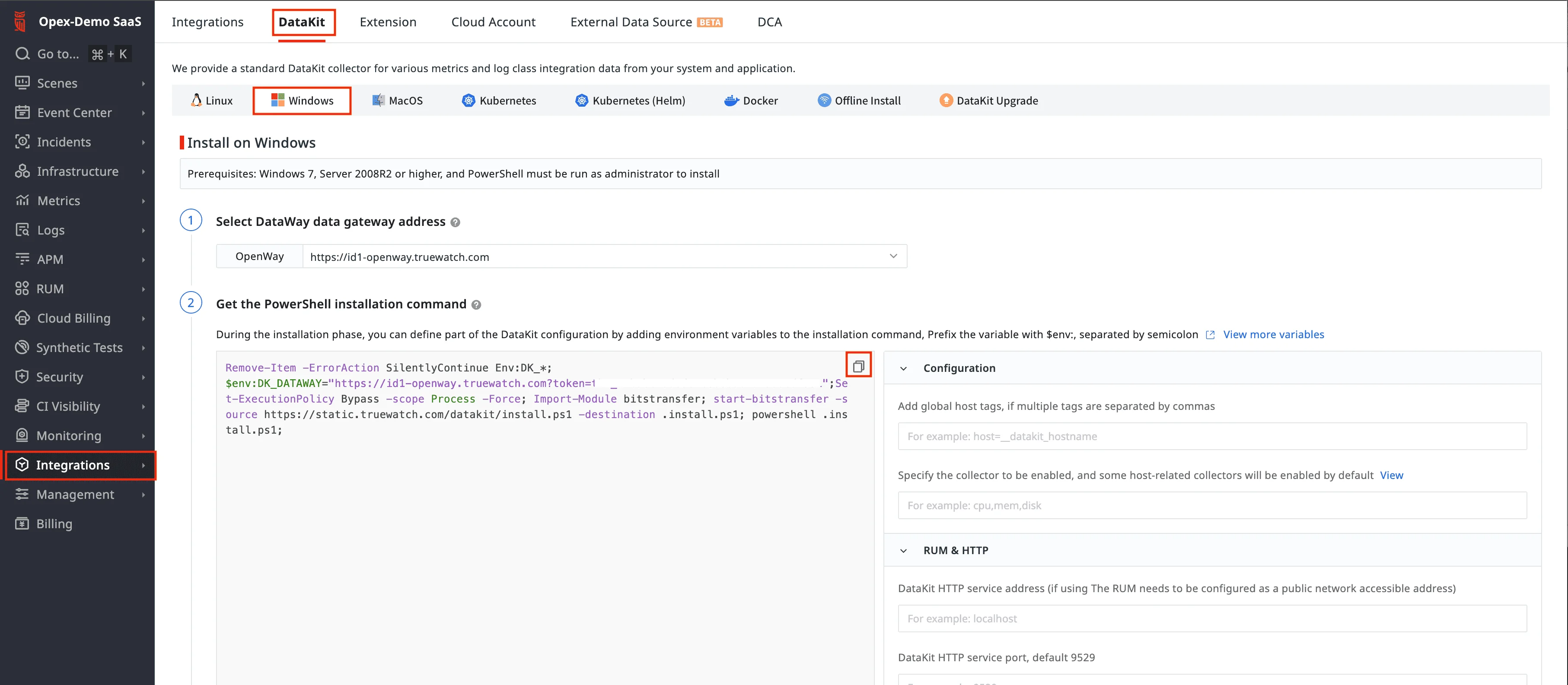 TrueWatch eshoponweb Infrastructure Hosts